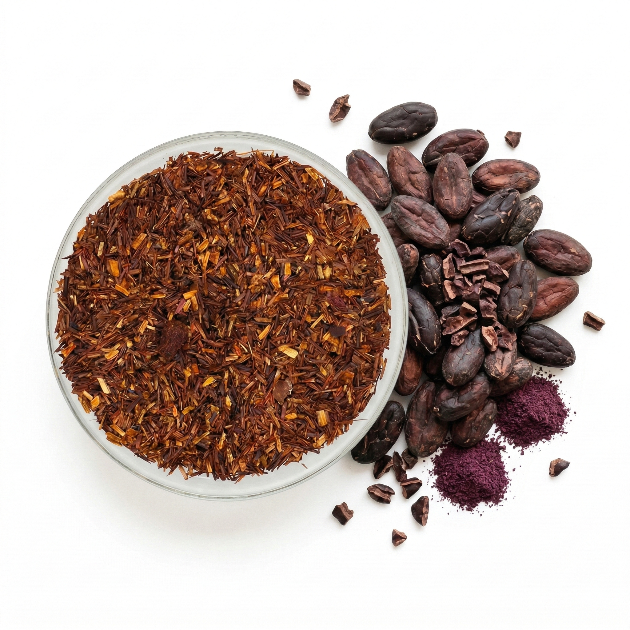 Rooibos Schoko Tee mit Kakao und Rum Aroma
