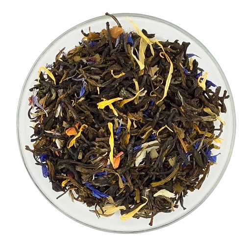 Mao Feng grüner Tee mit Passionsfrucht und Pfirsich
Fruchtiger grüner Tee mit Vanille und Blüten
Exotischer Mao Feng Tee lose Blätter
