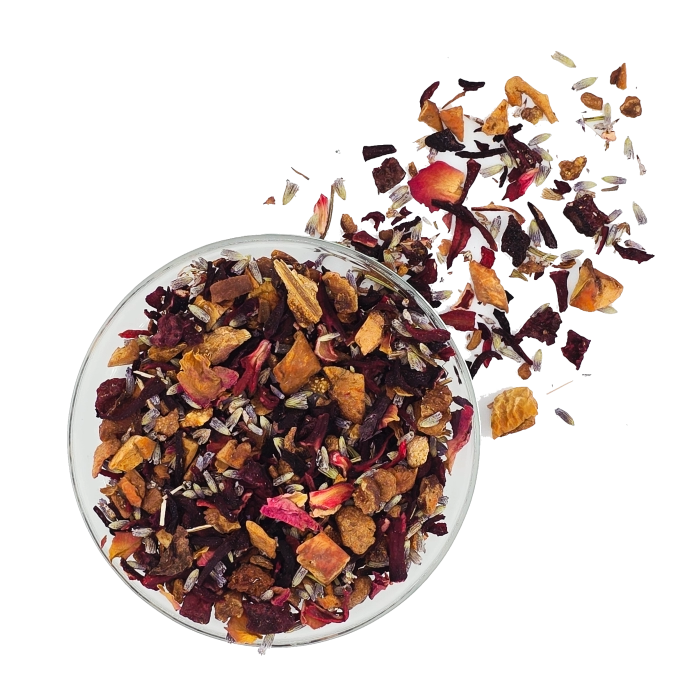 Blumiger Früchtetee mit Vanille
