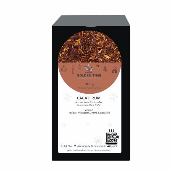 Cacao Rum Tee cremig und koffeinfrei