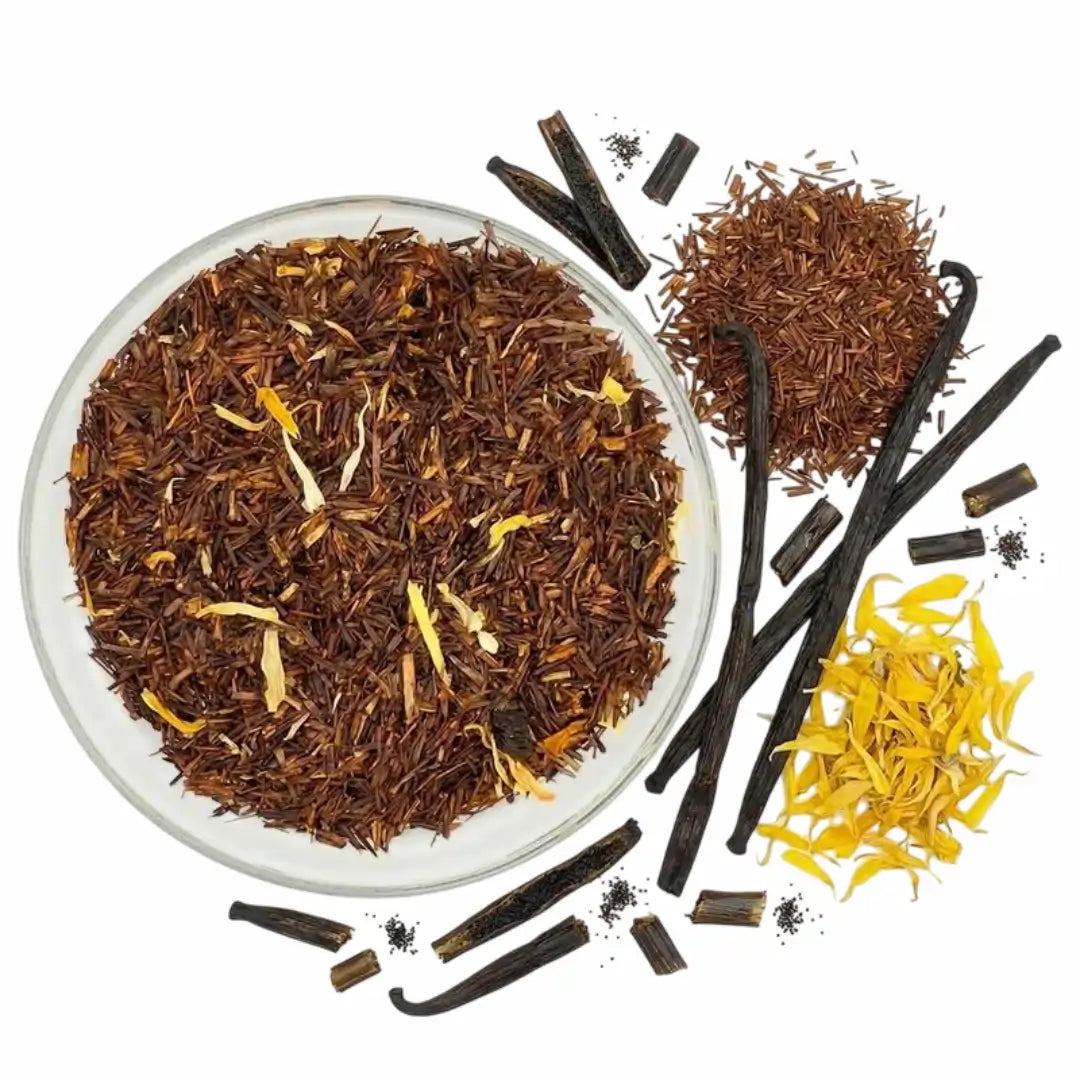 Rooibos Tee mit echter Bourbon Vanille – koffeinfreier Tee für entspannte Abende